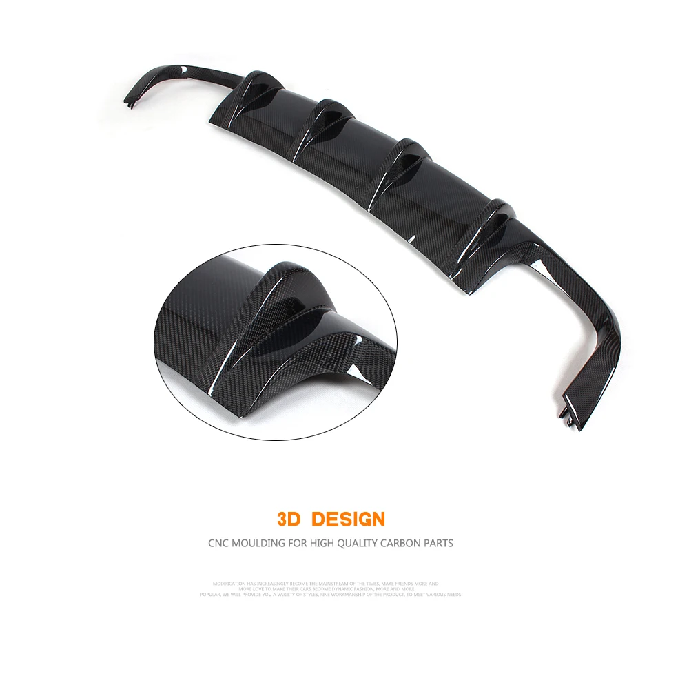 Автомобильный Стайлинг из углеродного волокна Автомобильный задний диффузор спойлер для VW Scirocco R только 2009