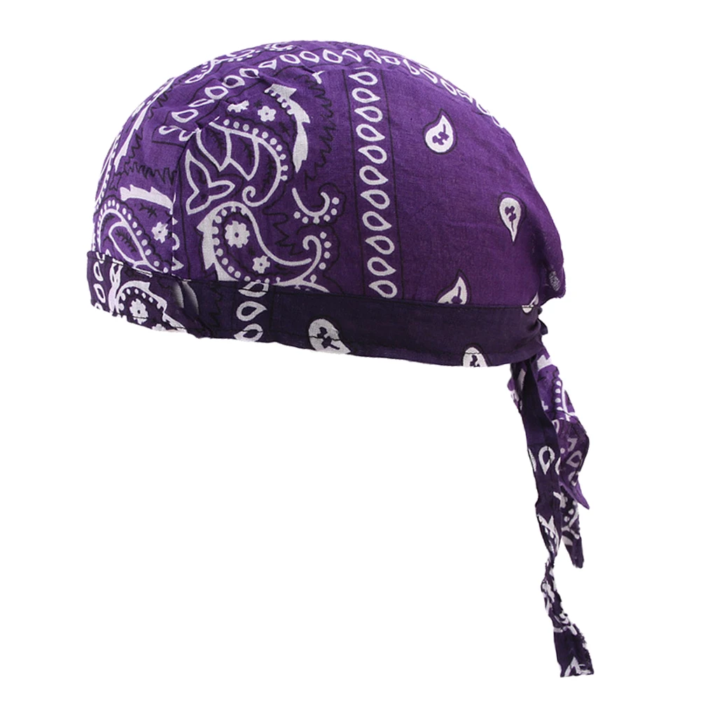 Men Women Durag Cap Headwrap Breathable Wave Cap Muslim Turban Hat for Outdoor Sports