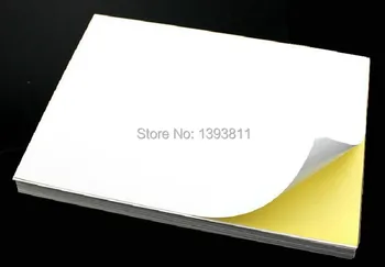 

100 Sheets A4 Sticker Paper A4 Label Paper Strong Adhesive For Laser Printer Inkjet Printer