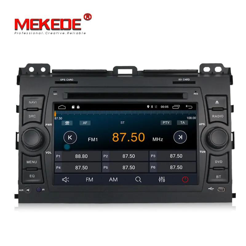 Sale MEKEDE 2Din Android 7.1 2+16G  Car DVD Player for Toyota Land Cruiser Prado 120 2002-2009 Black GPS Navigation RDS Auto Radio 2