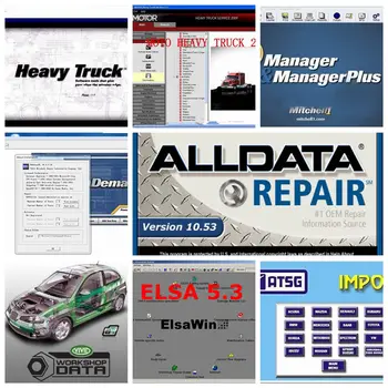

2019 New Alldata 10.53 All data Auto Repair Software Mitchell on demand Vivid Workshop data ELSAWIN 5.3 Heavy Truck 24in1tb hdd