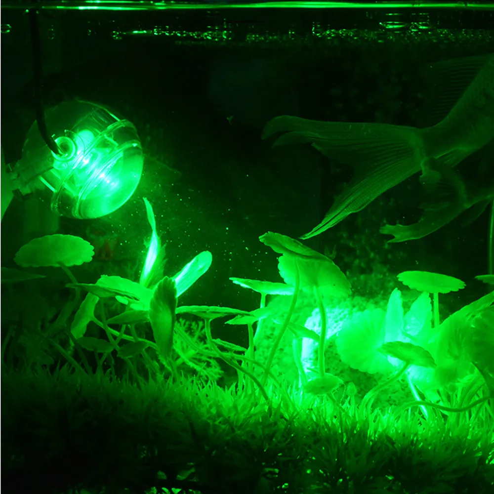 Лампа для аквариума с европейской вилкой, прожектор, светильник для подводного плавания, водонепроницаемая светодиодная лампа для аквариума, погружная подводная лампа для наружного использования