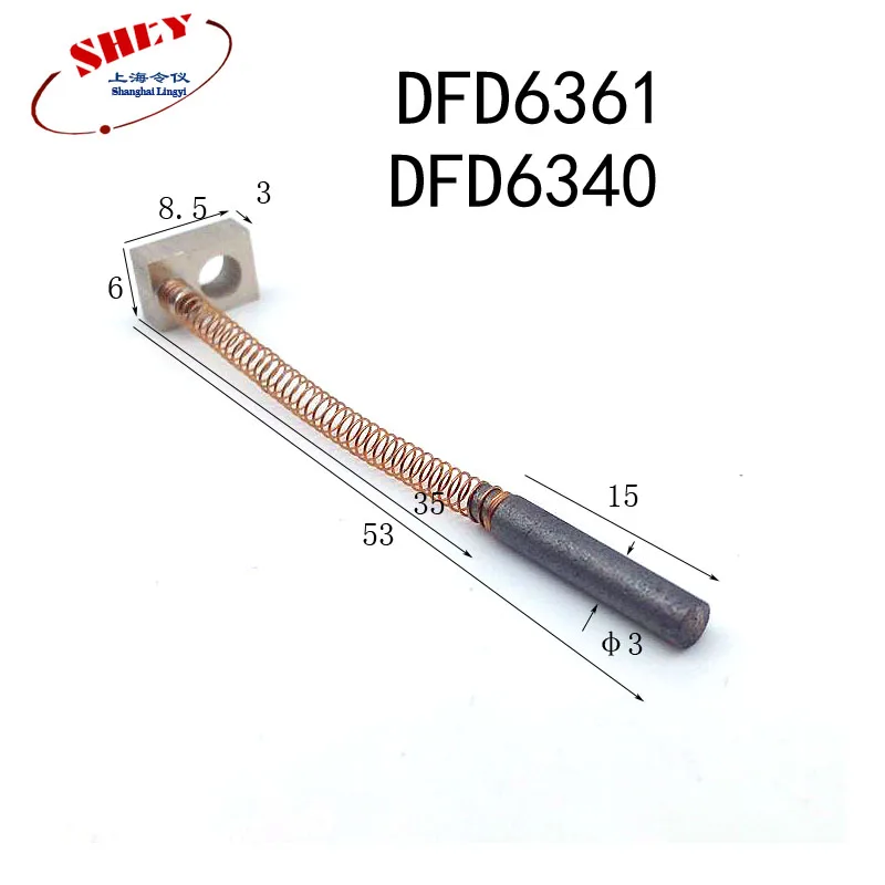 

3*15*53MM principal axis carbon brush The main carbon brush for Disco&TSK dicing machine DFD6361/DFD6340