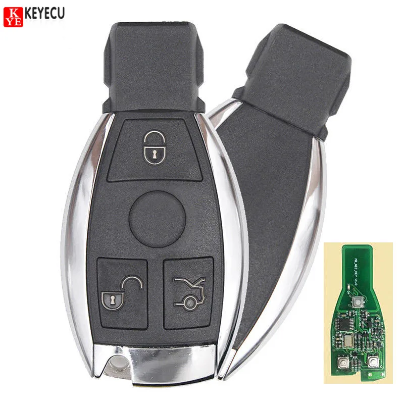 

Keyecu YH Smart Remote key Fob 315MHZ/433Mhz for Mercedes Benz W140 W210 W220 W221,Reusable Support NEC & BGA