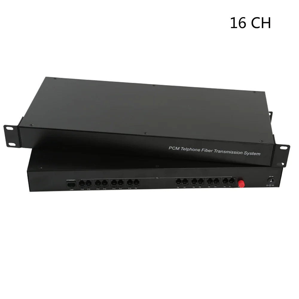 

16 Channel PCM Voice Telephone Fiber Optical Media Converters with 10/100M Ethernet FC singlemode fiber 20Km, 1U Chassis