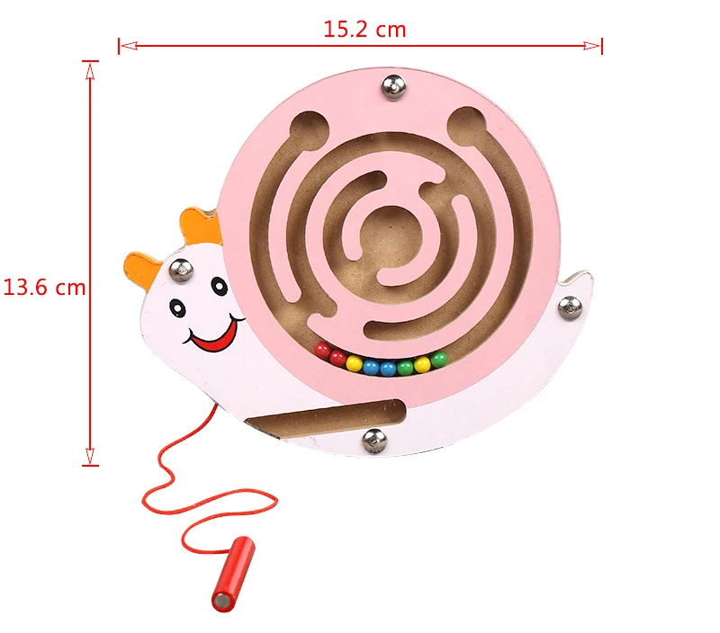 Материалы Монтессори Развивающие деревянные игрушки для детей раннего обучения детей дошкольного возраста для обучения, на магните Лабиринт логическая игра головоломка