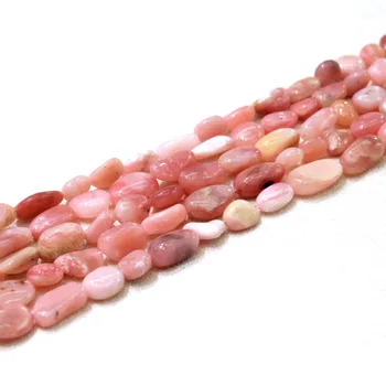

Wholesale Grave lirregular Shape Natural Pink Opal Stone 6-8 mm Beads For Jewelry Making DIY Bracelet Necklace 15'' 40 PCS