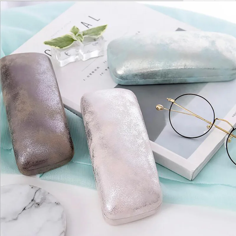 

Fashion Korean Simple Matel Hard Cover Eyeglasses Boxes Eyeglasses Protector Spectacel Women Sunglasses