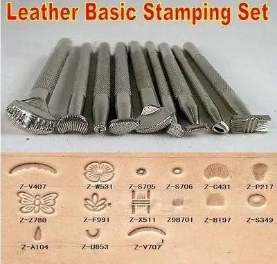

9pcs Craftool Leather Craft Stamps Set Leather Working Saddle Making Toolsdua