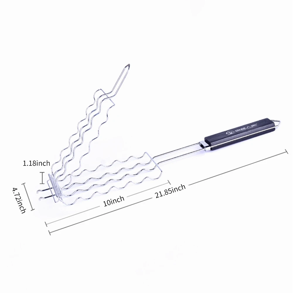 Наружная сетка для гриля, переносная антипригарная корзина для барбекю, мангал для барбекю, Аксессуары для инструментов, корзина для гриля для хот-догов, мяса, рыбы