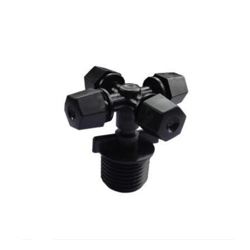 

Cross Atomizing Nozzle Water Sprayer For Greenhouses Lawn Watering Sprayer 10-50L/h Cross Vortex Mist Nozzle Irrigation Dropper