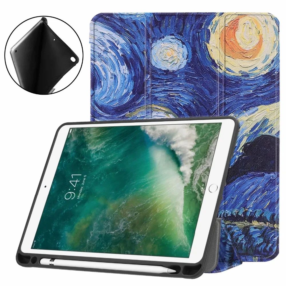 Чехол подставка для IPad 9 7 2017 2018 A1822 A1893|Чехлы планшетов и электронных книг| |