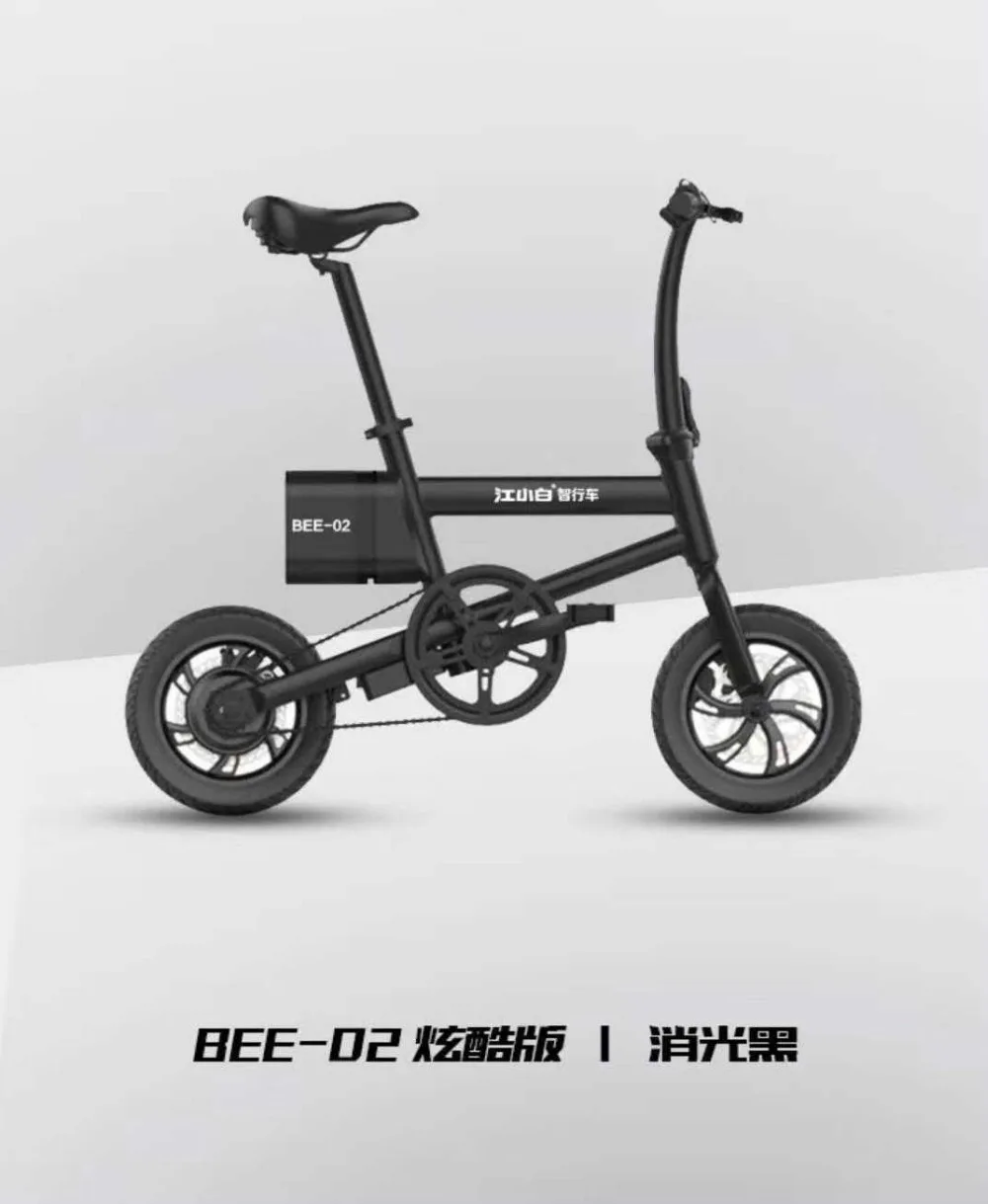 Top Intelligent electric bicycle BEE-02 12inch foldable bike 36v 250W motor 6AH lithium battery magnesium wheel 2