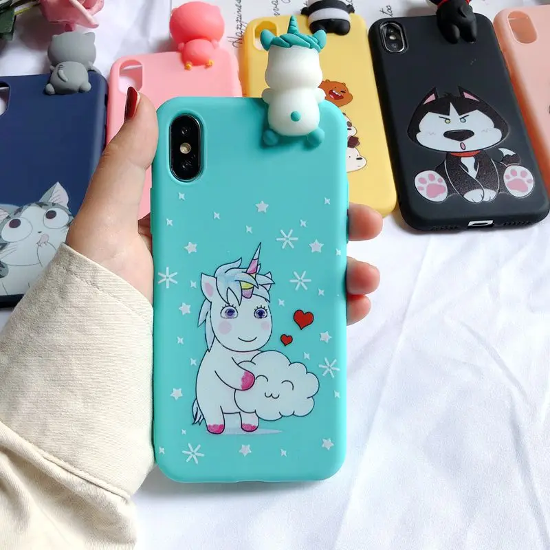 XS Max 3D чехол для Coque iPhone XS Max iPhone 5 5S SE чехол Etui Единорог Kawaii чехол для Funda iPhone 6 6S 7 8 Plus X XR XS чехол