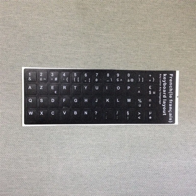 Standard Waterproof Frech Letters Alphabet Keyboard Layout ...
