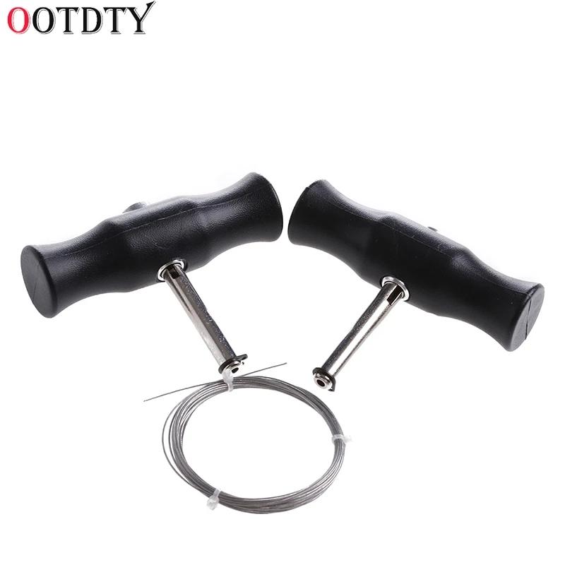 

OOTDTY Car Windshield Removal Tool Windscreen Window Glass Cutting Wire + Handles Kit