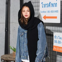 Новая модная инновационная вязаная шапка, шапка-шарф, зимняя вязаная шапка для женщин и мужчин, шапка с шеей, шарфы люксового бренда