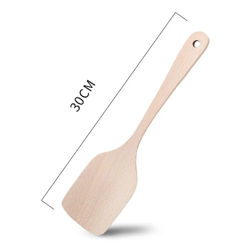 Бук Тернер деревянная лопатка кухонные аксессуары антипригарная кухонная посуда инструменты для приготовления пищи подарок деревянная Лопата x1 - Цвет: AS the picture