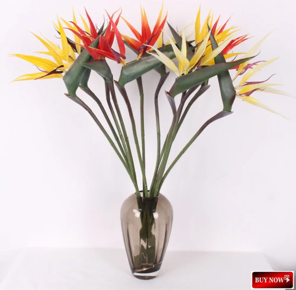 PU Small Size Bird Of Paradise Artificial Plant 55CM Simulation Flower Wedding Decoration For Home Party Multicolor Optional JH84 (3)