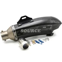 motorcycle Akrapovic muffler pipe scooter exhaust pipe carbon fiber for yamaha fz1 fazer fz6r fz8 xj6 fz6 mt-09 FZ-09