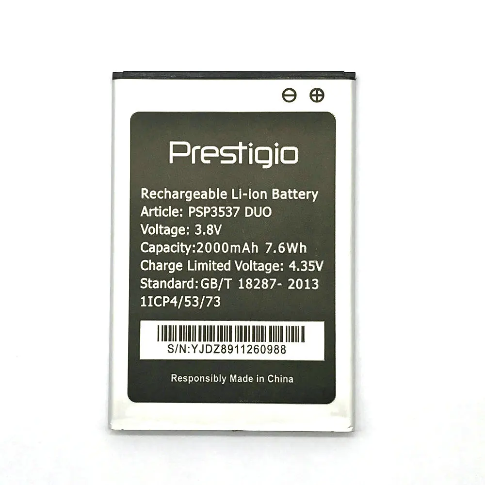 3 8 V 2000mAh PSP3537 запасная батарея Baterij Batterie для Prestigio Wize NV3 DUO Мобильный телефон батареи