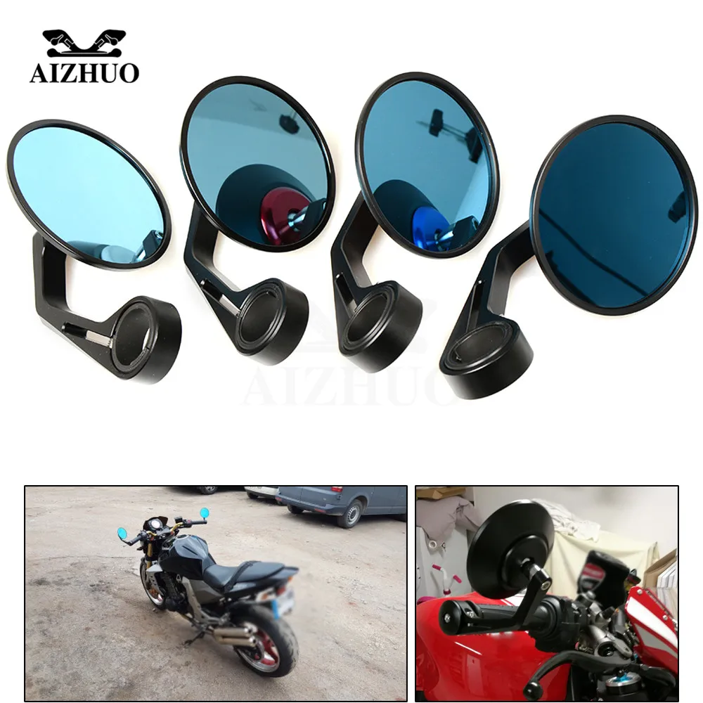 

7/8'' 22mm Motorcycle Rear view Mirror Universal CNC Aluminum Handlebar End Modification Rearview Mirrors For BMW Honda Suzuki