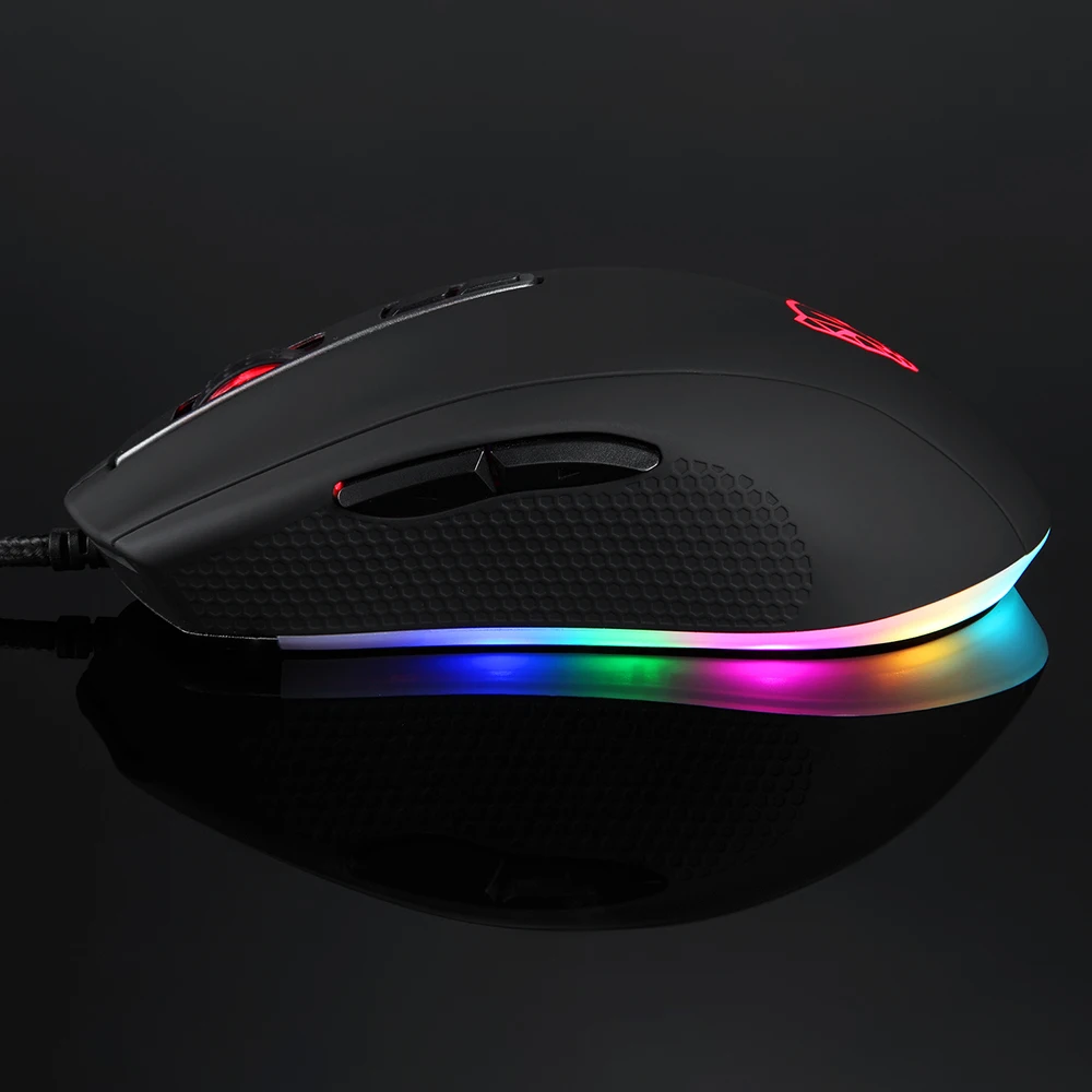 MOTOSPEED V60 игровой Мышь мыши 5000 Точек на дюйм USB3.0 USB проводной RGB Подсветка PMW3325 Gamer компьютер Мышь для рабочего ноутбука