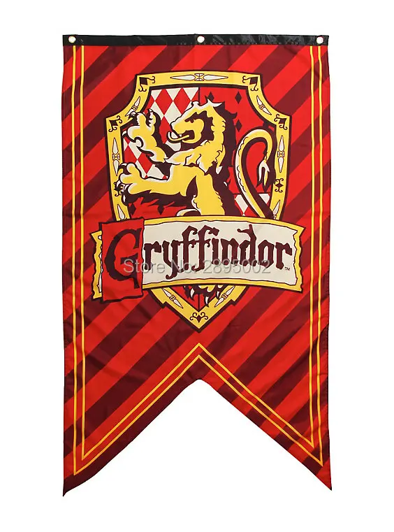 HARRY POTTER GRYFFINDOR SHIELD BANNER Flag Polyester grommets 3' x 5