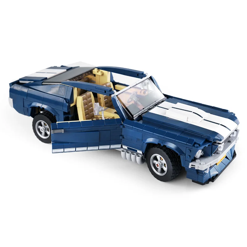 In stock 1684Pcs Creator Ford Mustang 1967 GT500 Model Building Block Bricks Toys Children