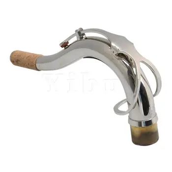 

YIBUY 28mm Port Brass B Flat Tenor Saxophone Elbow Bend Neck Nickel-Plateing