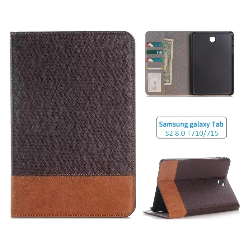 

For Samsung Galaxy Tab S2 8'' SM-T710 T715 T713 T719 Smart Protective Case Cover for Galaxy Tab S2 Slim fashion PU Leather Cover
