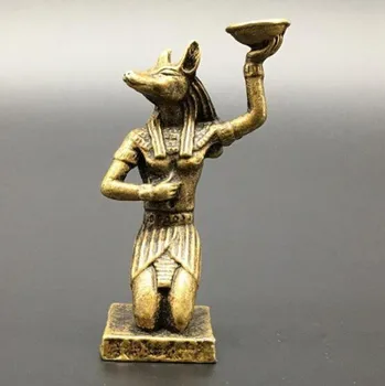 

China collection archaize brass wolf god small pendant