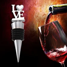 Newcomdigi любовь буквы вина пробка для винной бутылки Pourer галстук пробка Свадебные подарки