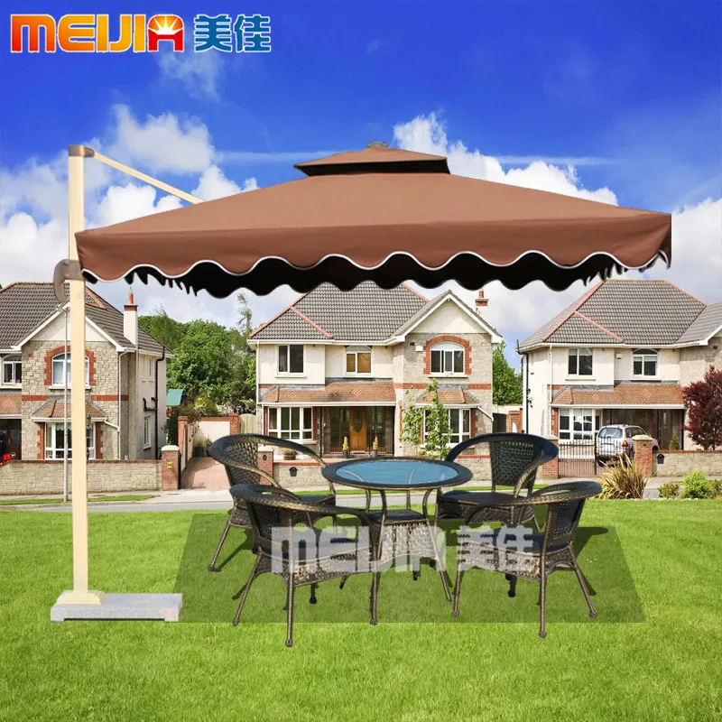 Outdoor patio umbrella booth advertising 3 m shed folding aluminum