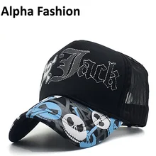 

Alpha Fashion Branded Summer Hip Hop Trucker Hat Sun Baseball Caps Black Adjustable Jack Mesh Cap Men Women Summer Gorras Bone