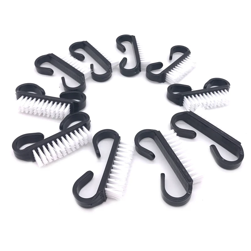 

Wholesale 100pcs Cleaning Nail Brush Hot Tools File For Nail Art Care Manicure Pedicure Black Soft Dust Remove Dust Small Clean