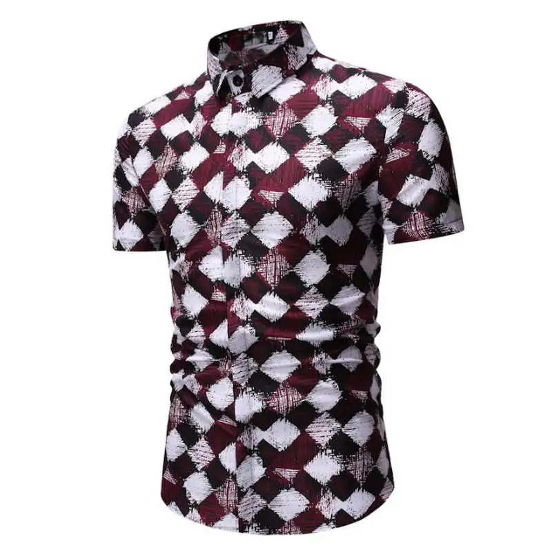 Мужская рубашка, Летний стиль, с принтом пальмы, Пляжная гавайская рубашка, мужская повседневная гавайская рубашка с коротким рукавом, Chemise Homme 3XL, 23 Цвета