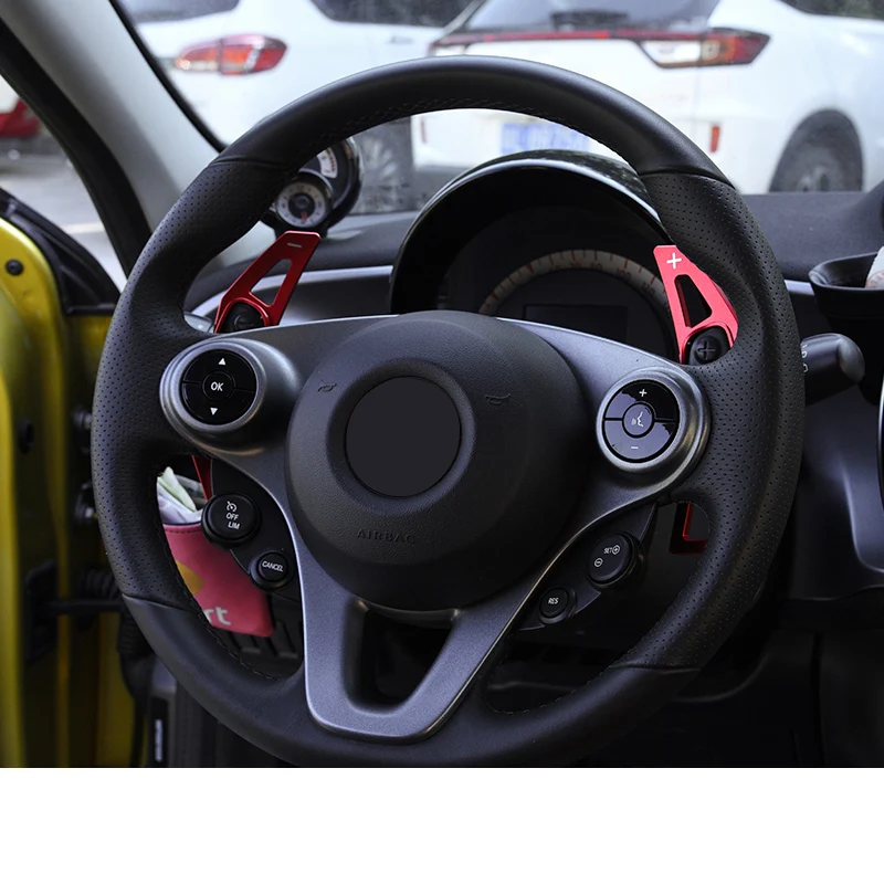 Lsrtw2017 весло рулевого колеса из алюминиевого сплава для smart fortwo forfour 2014 2015 2016 2017 2018