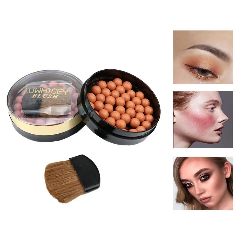 

Foundation Makeup Blush Ball Poweder Light Soft Matte Cheek Makeup Waterproof Face Bronzer Contour Cosmetics