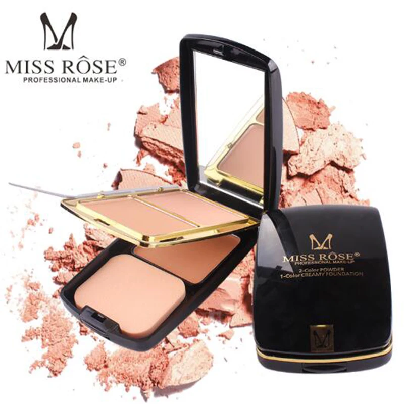 

MISS ROSE 2 color powder cake 1 color gel foundation foundation fashion with air cushion repair capacity powder makeup