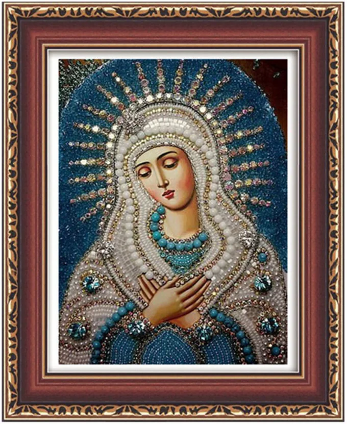 2017 Religious Crafts Cross Stitch Kits Our Lady Diamond Home