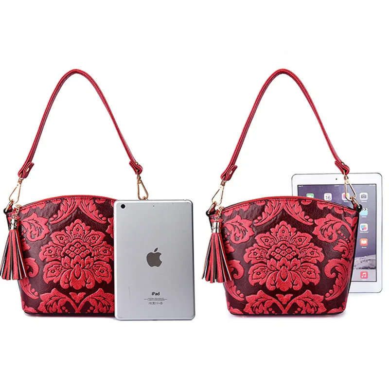

Flower Chinese Style Sac A Main Femme Shell Bag Women Messenger Crossbody Shoulder Bags For Women 2019 Pu LeatherBolsa Feminina