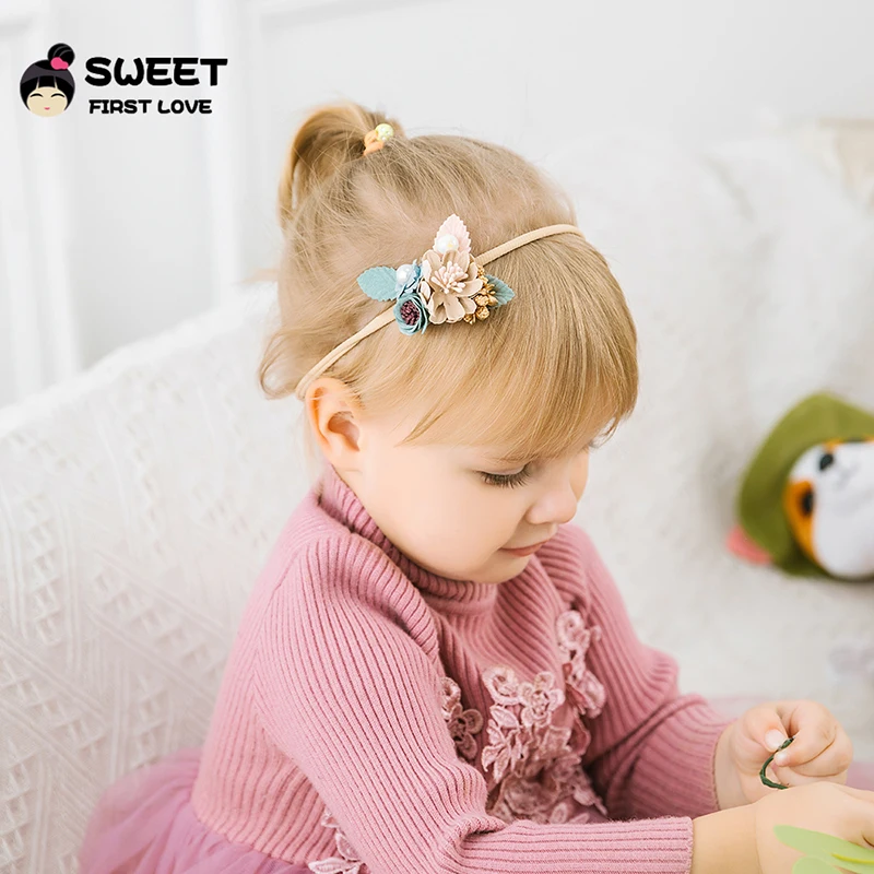 

Headband for Girls Headbands Floral Hair Bands Baby Fashionable Nylon Accessories Child Girl Lot Hair Decorations for Girls