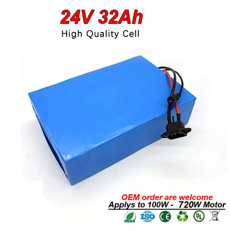 Sale 24V 32Ah 500W Electric Bike Battery Lithium Ion Battery Pack For Electric Bicycle Motor Bike Battery Case Rechargeable No Tax 4 Sale 24V 32Ah 500W Electric Bike Battery Lithium Ion Battery Pack For Electric Bicycle Motor Bike Battery Case Rechargeable No Tax 4