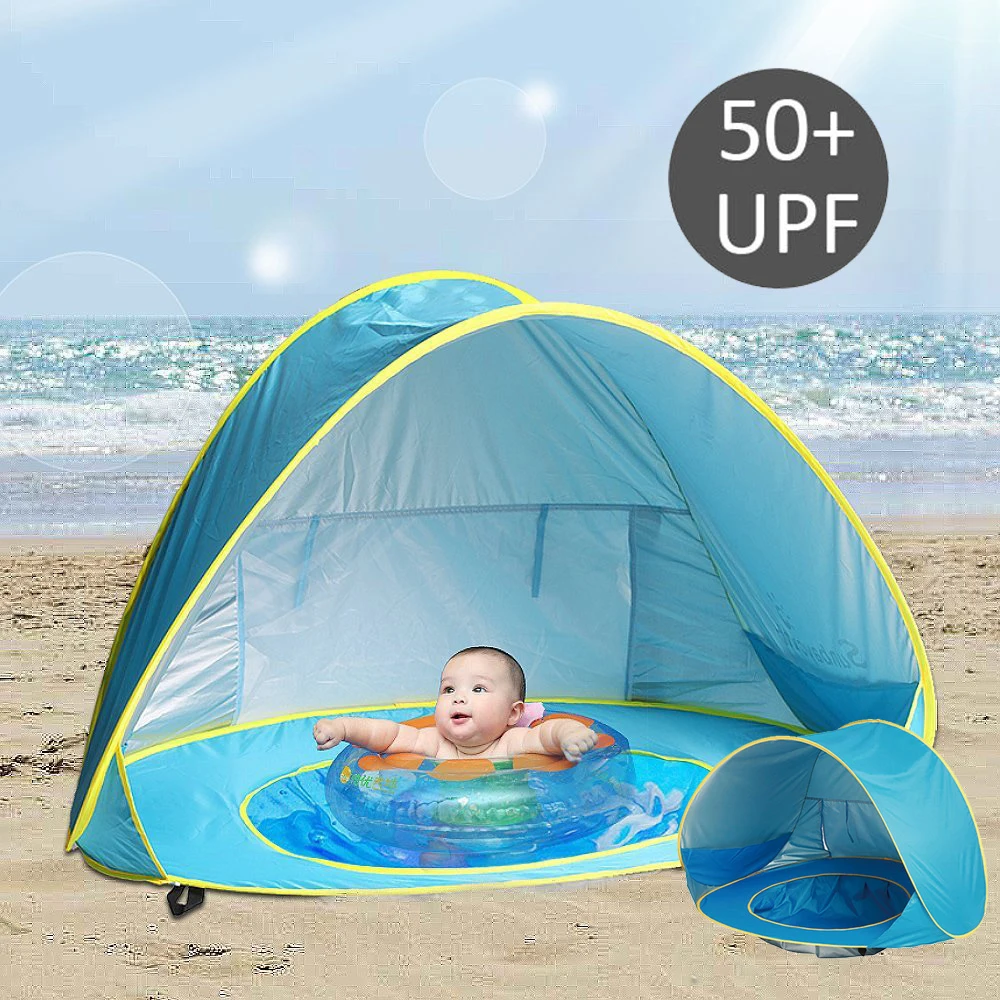 Tente pour enfants tente de plage pour enfants tente uv-protection abri solaire Portable piscine étanche Pop Up auvent Camping en plein air Sunshad