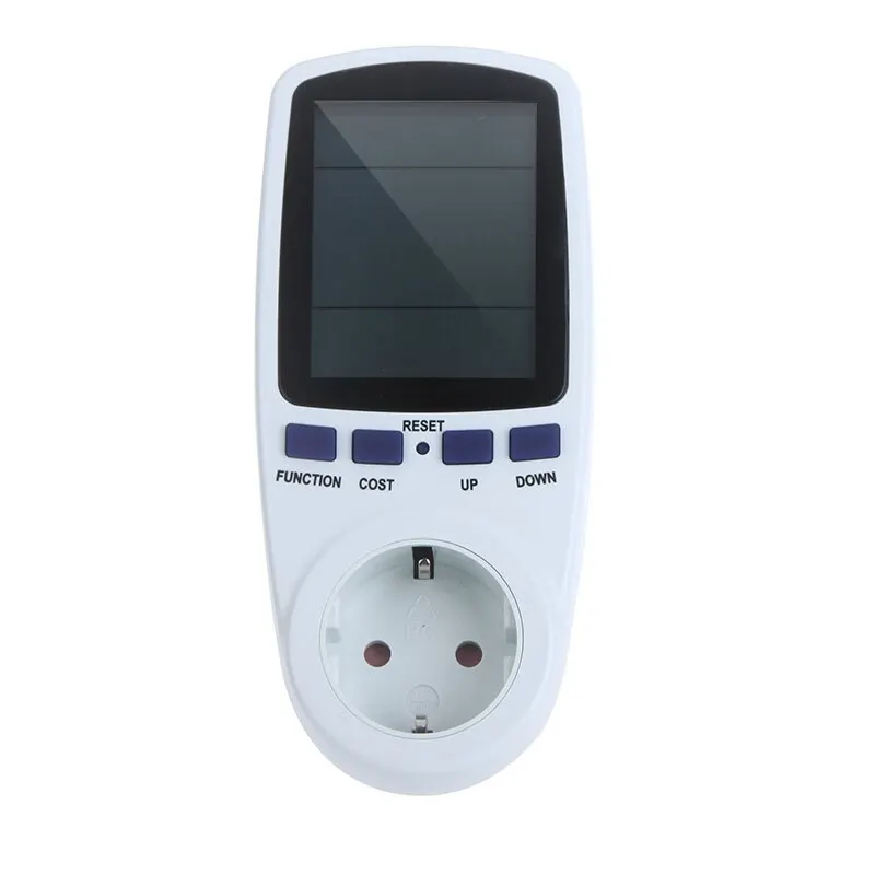 

Mini Wattmeter Power Meter Wattage Voltage Current Frequency Monitor Analyzer with Power Factor LCD Cost Overload Display 230V