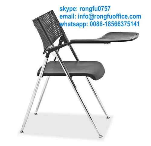 Plastic And Metal Conference Training Folding Chair With Writing Pad Plastic And Metal Conference Training Folding Chair With Writing Pad Basket College Student