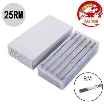 

Box Of 30PCS 25RM Curved Round Magnum Sterile Disposable Tattoo Needles Supply -- 1225RM