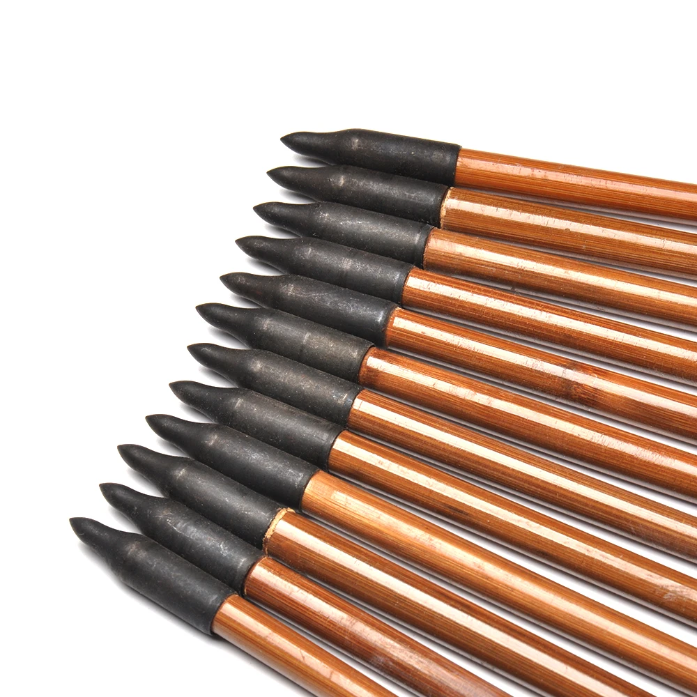 Tiro de Caça Tiro com Arco Setas de Bambu com Pena do Peru para 20-50lbs 30 Polegadas Espinha 500 Longbow Arco Recurvo 6 - 12 24 Pcs 15 Cheap Arco e flecha