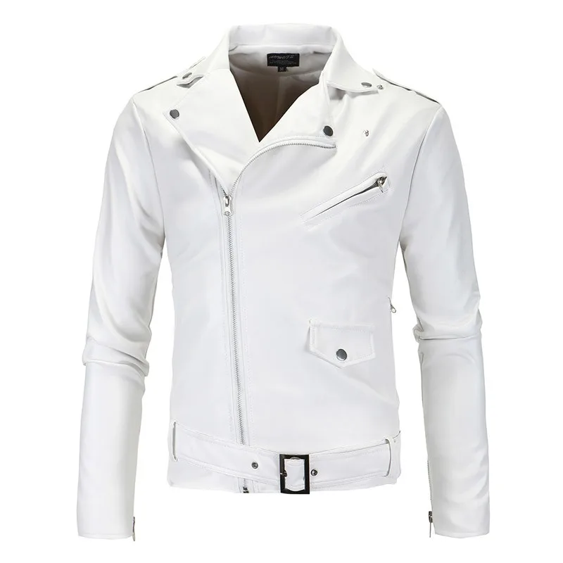 Мужская куртка зимняя белая осенняя Masculinas Inverno из искусственной кожи Jaquetas De Couro